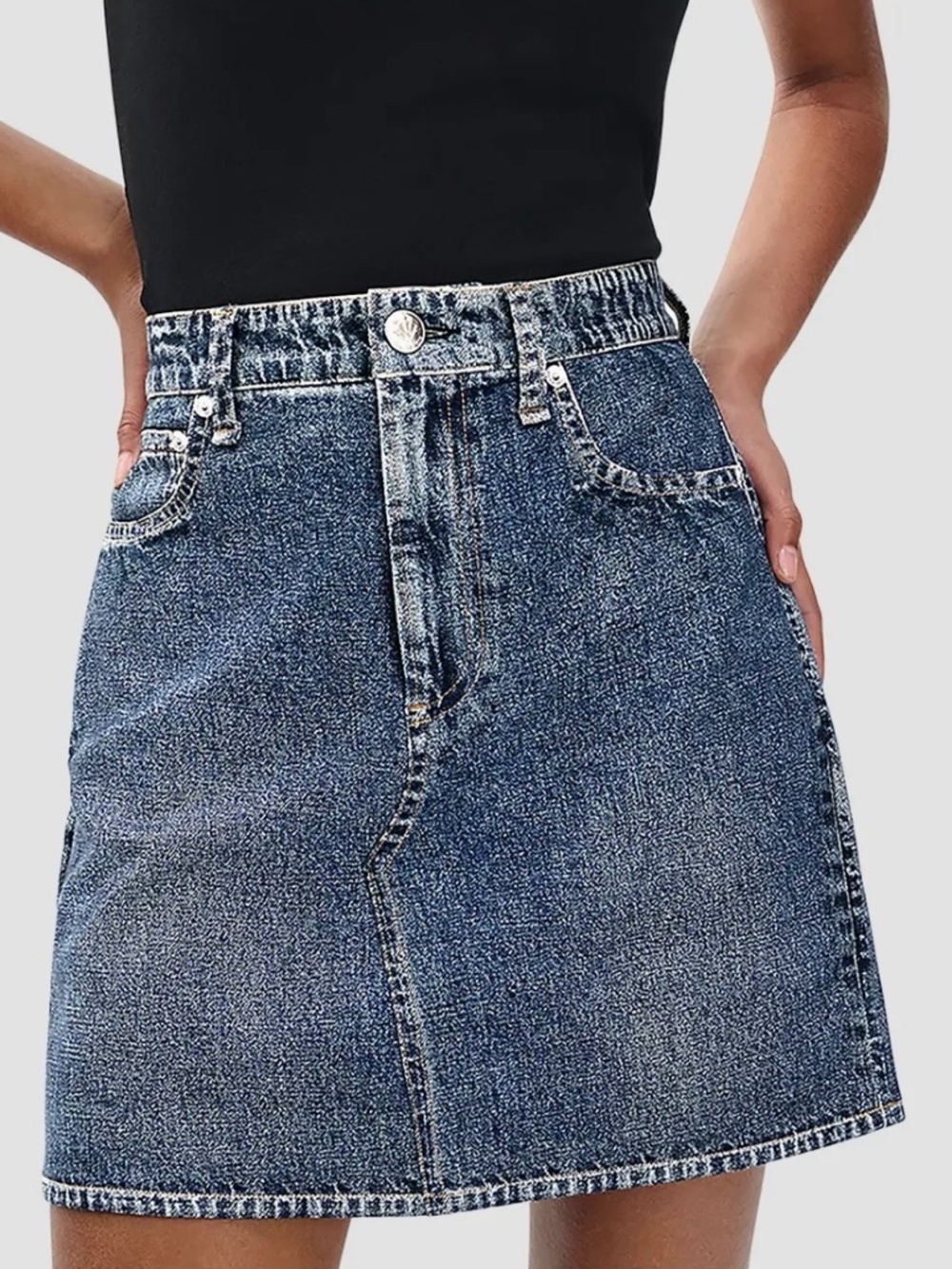 Rag & Done Miramar Denim Mini Skirt